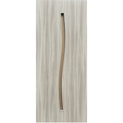 Line Glass-02 Шимо пекан, со стеклом сатин